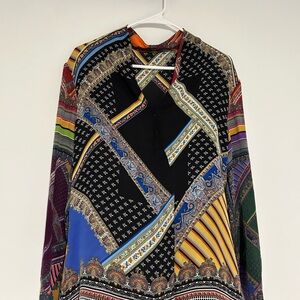 Etro Colorful Geometric Blouse